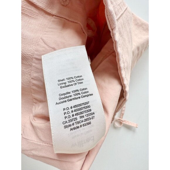 Aritzia WILFRED Audra Camille Pink Cotton Denim Cropped Waist Corset, Size XXS - Picture 6 of 13